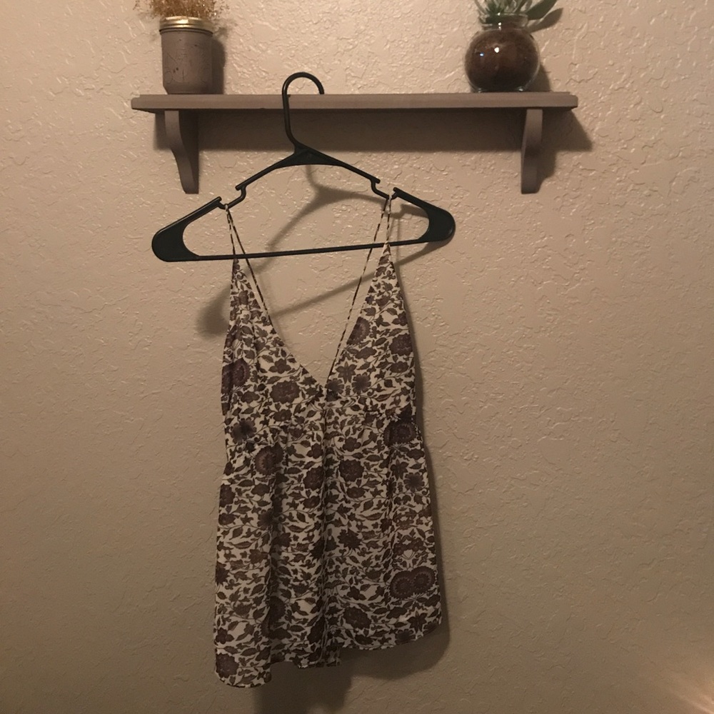 Chiffon floral, going out tank