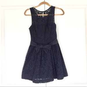 Abercrombie Kids Navy Lace Bow Dress