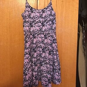 Purple floral design dress