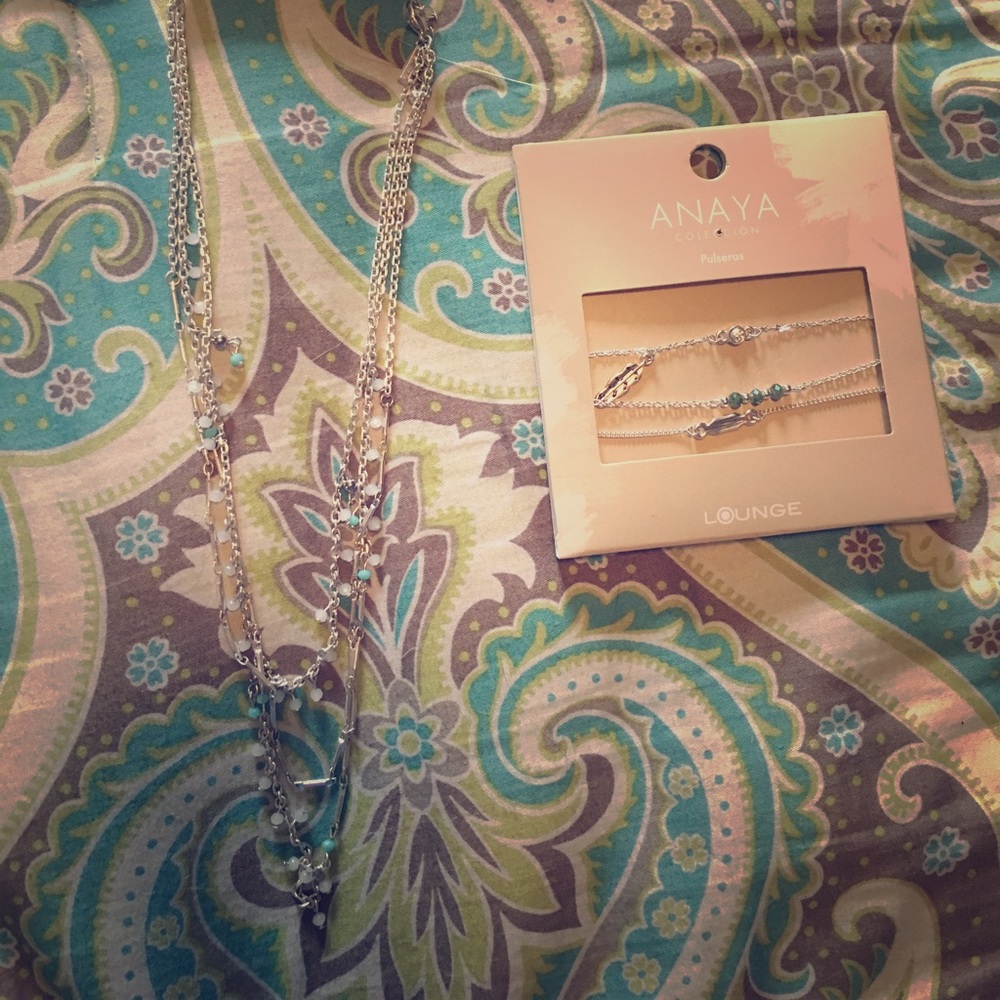 Anaya Collection Jewelry Necklace & Bracelet Set