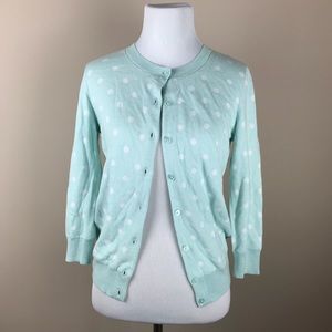 Talbots mint cardigan sz P
