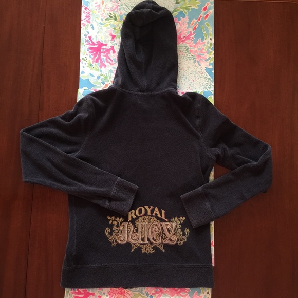 Juicy Couture Tops - Juicy Couture terry hooded full zip jacket hoodie
