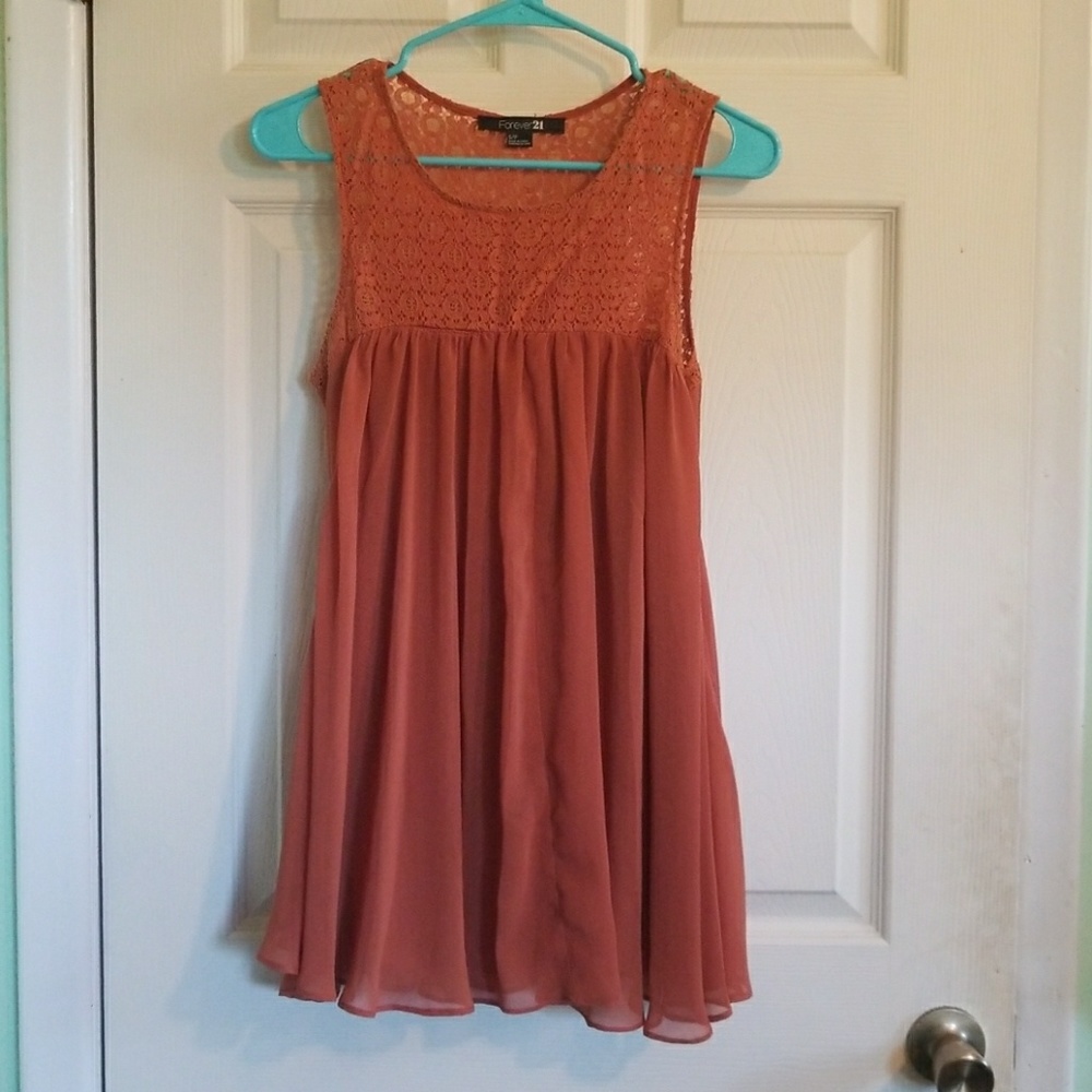 Gorgeous Orange Flowy Blouse