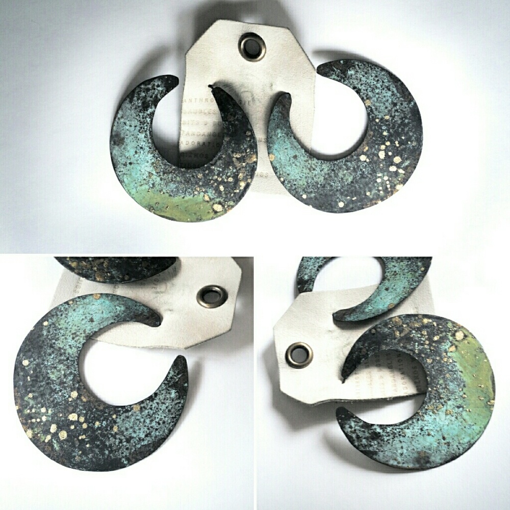 Anthropologie -Sibilia Forest Waning Moon Earrings