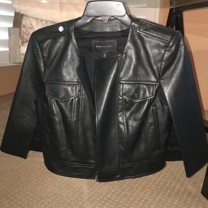 Vegan Leather Cape Jacket