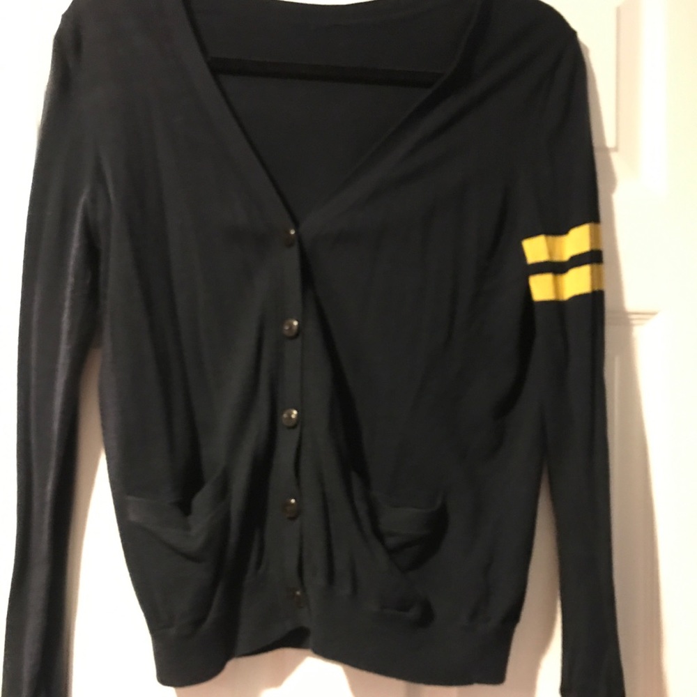 Navy schoolgirl cardigan