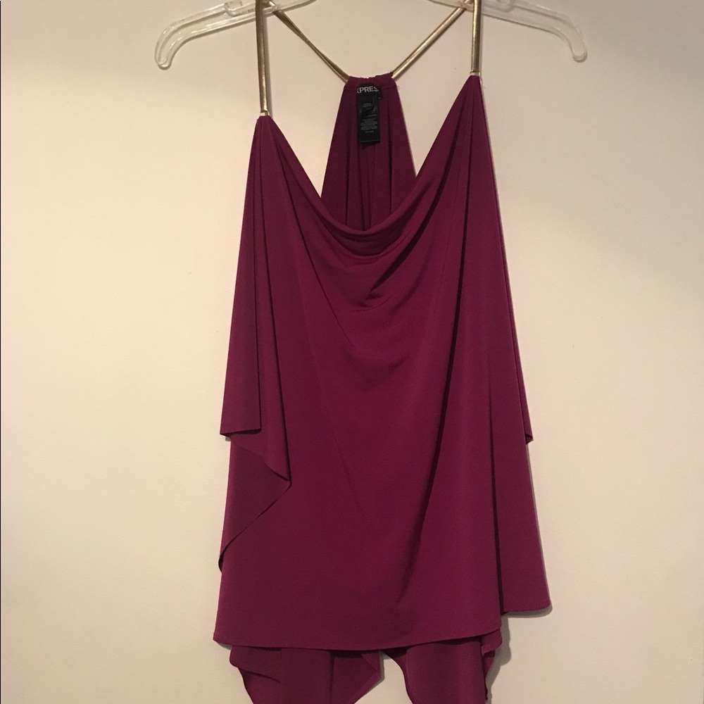 Express Gold Metal Strap Summer Shirt.