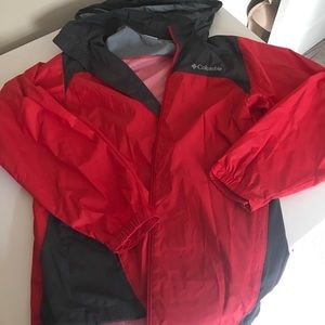 Columbia red water proof jacket
