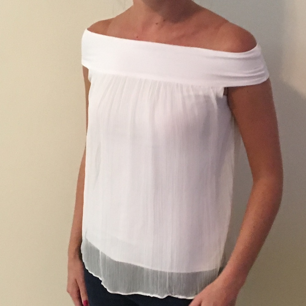 Bailey/44 Off-The-Shoulder White Top