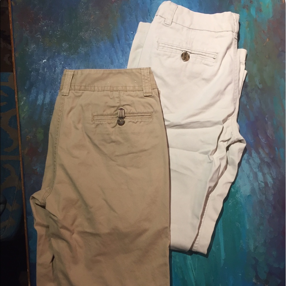 Two pair of merona chinos