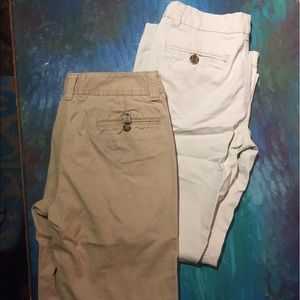 Two pair of merona chinos