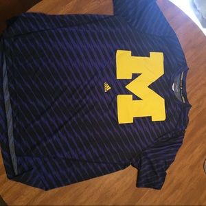 Michigan adidas workout shirt
