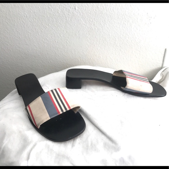 Kate Spade Leather Slides Sandals Made In Italy - Picture 2 of 3