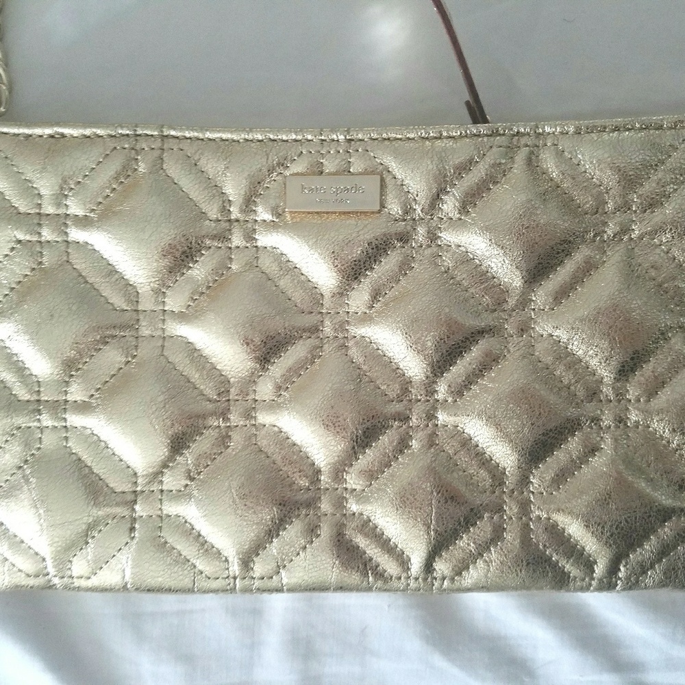 Kate Spade like new gold crossbody