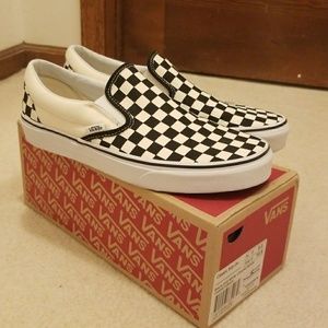 Vans Checkerboard Slip On Off White