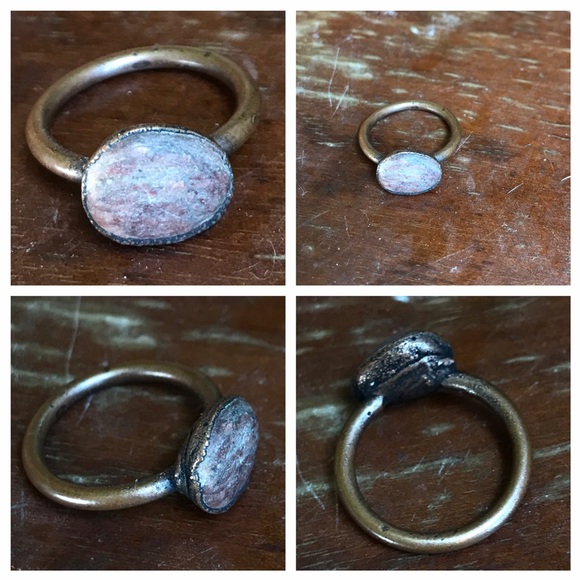 Seed to Stem Jewelry - vintage rough cut opal ring