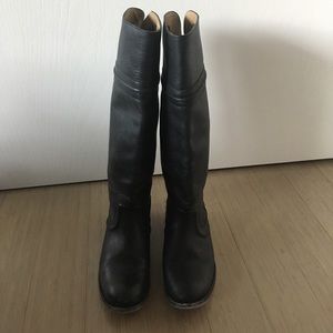 Frye Melissa Trapunto leather boot blk