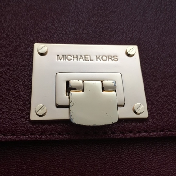 Michael Kors Burgundy Clutch Bag - Picture 7 of 8
