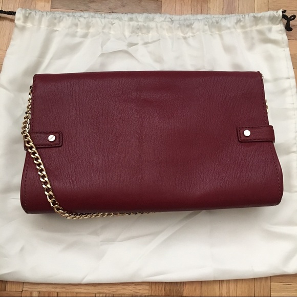 Michael Kors Burgundy Clutch Bag - Picture 8 of 8