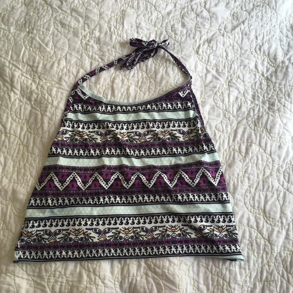 CLEARANCE ❗️❗️Silky patterned Crop Top - Picture 3 of 4