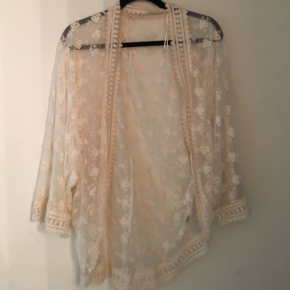 White Lace Kimono