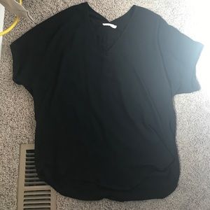 Francesca's Lush Black Blouse- S