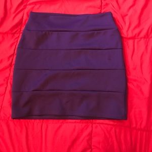 Purple mini skirt