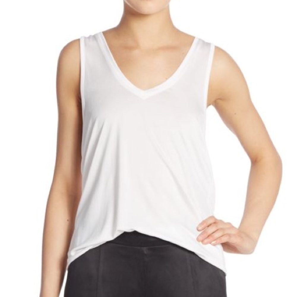 Equipment Finn White Tank Top