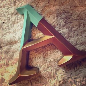 Letter "A" decor