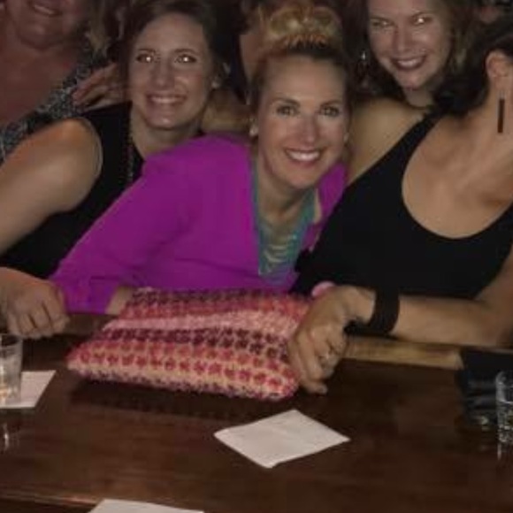 Steve Madden PINK straw wallet - Picture 4 of 8