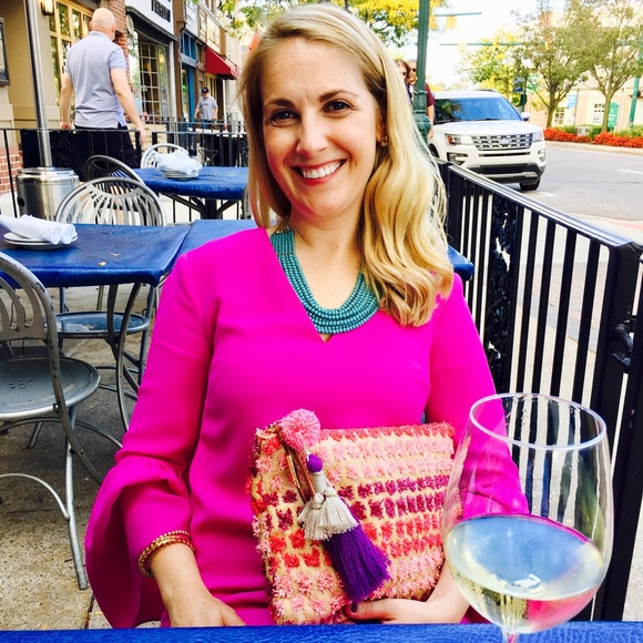 Steve Madden PINK straw wallet - Picture 5 of 8