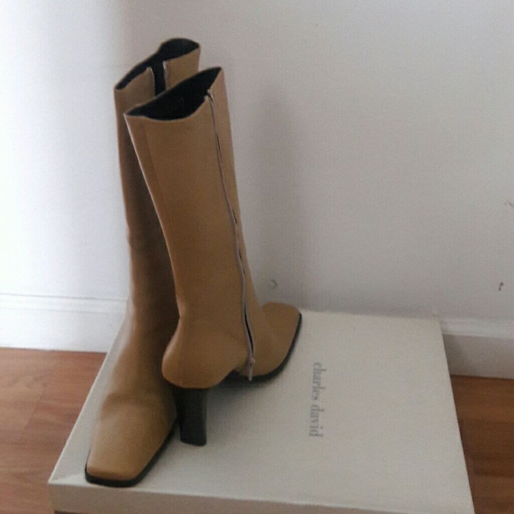 Leather boots