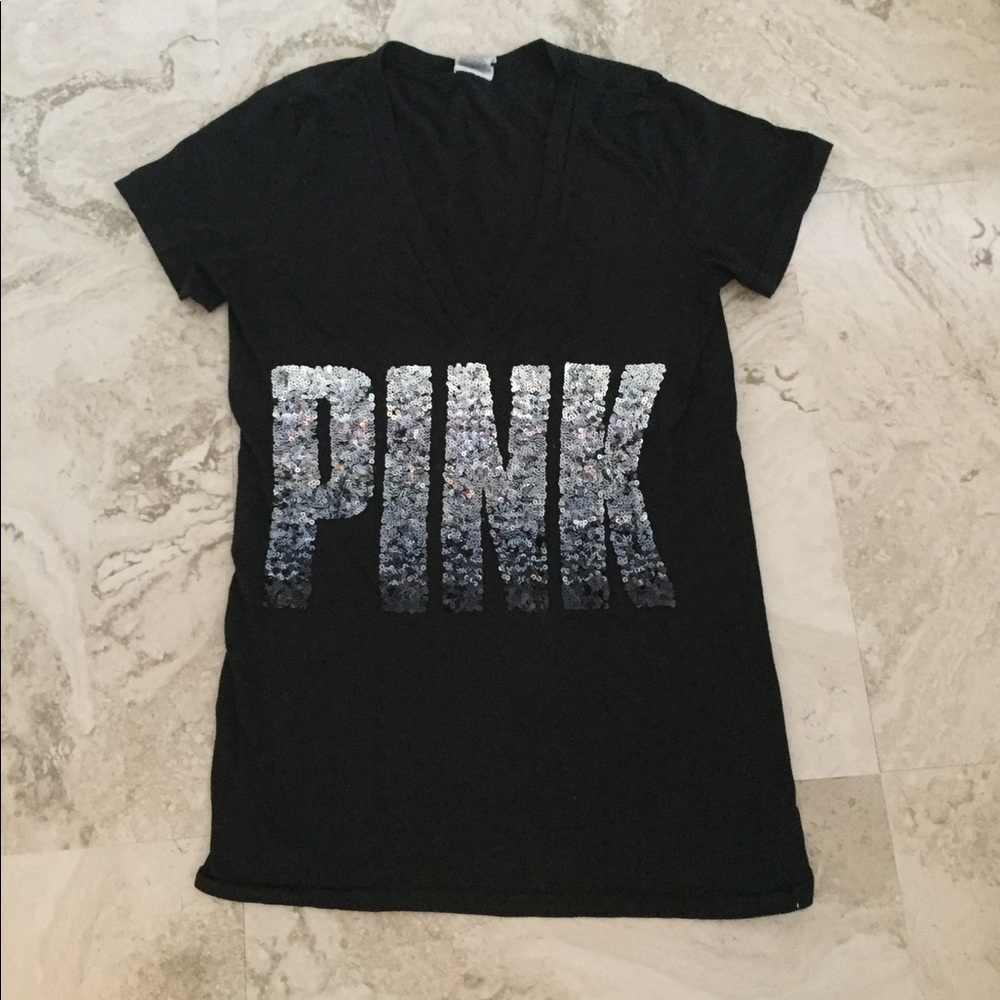 PINK Victoria's Secret Black V Neck🖤