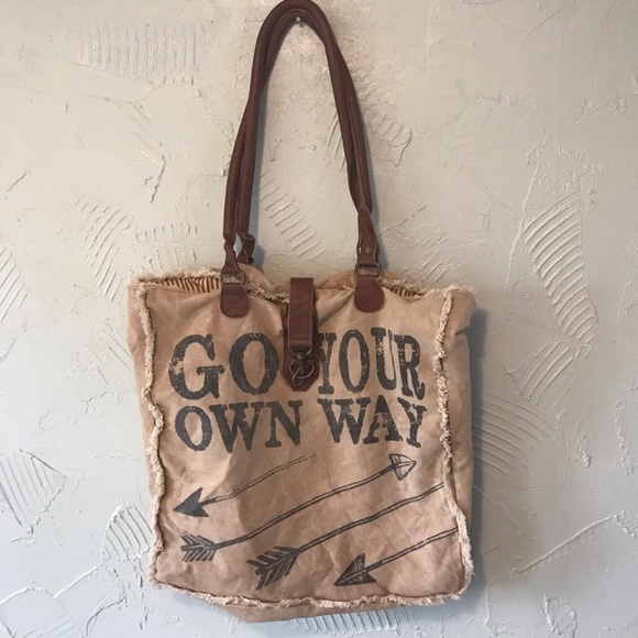 Anthropologie Handbags - Go Your Own Way Canvas Tote