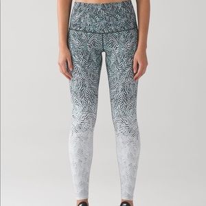 lululemon wunder under pants hi rise dazzle nulux