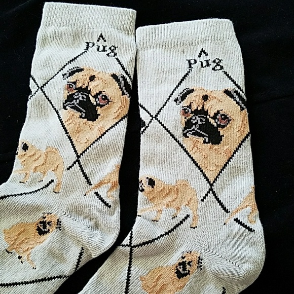 Only 1 left 🐶 New PUG dog socks - Picture 3 of 7