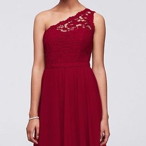 Davids bridal knee length dress size 10