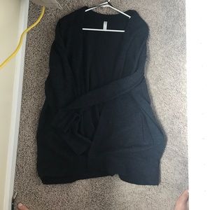 GapBody Navy and Black Cardigan Sweater- Size L