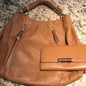 Micheal Kors Tonne Hobo purse and matching wallet