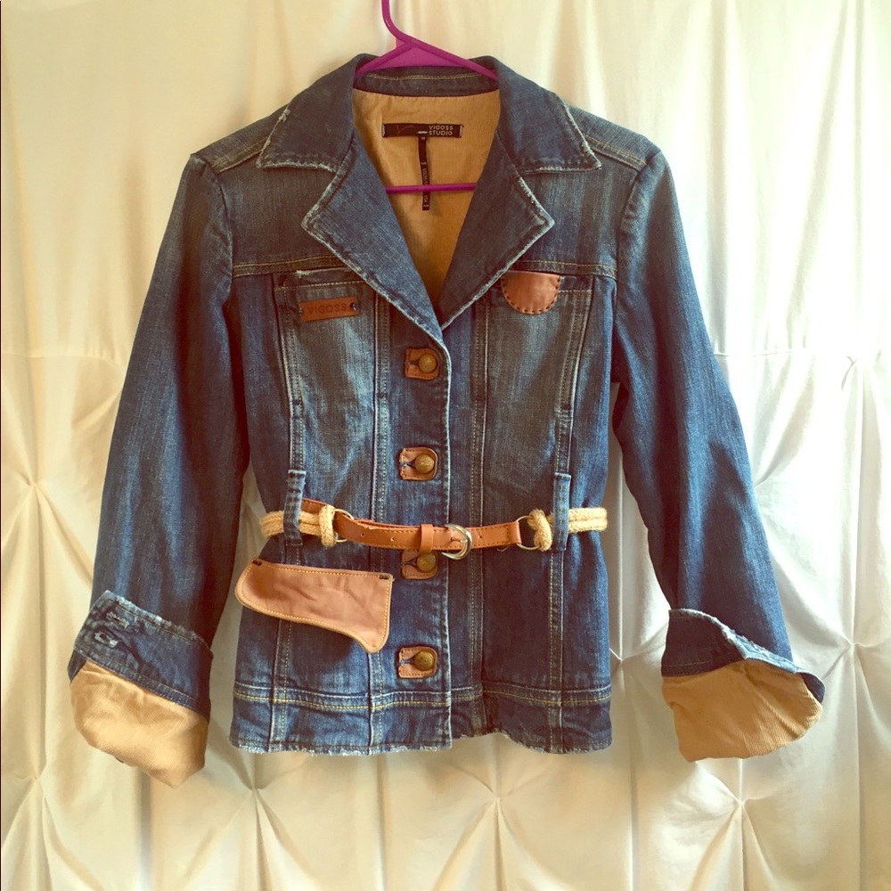 Vigoss denim and corduroy blazer