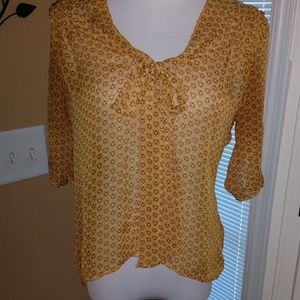 Sheer size medium blouse