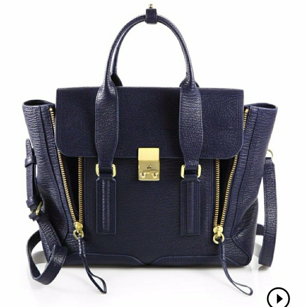 Phillip Lim 3.1 Pashli Satchel Medium Dark Navy