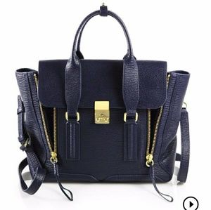 Phillip Lim 3.1 Pashli Satchel Medium Dark Navy