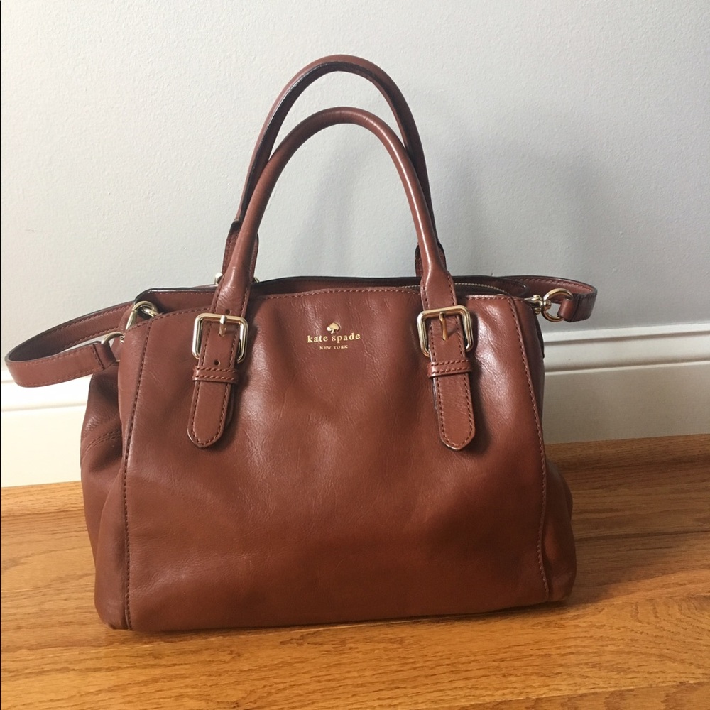 Kate Spade saddle leather handbag
