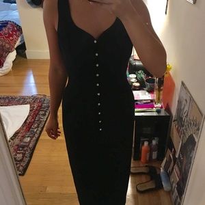Vintage midi cocktail dress with rhinestones
