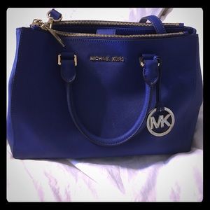 Michael Kors medium Sutton Satchel electric blue