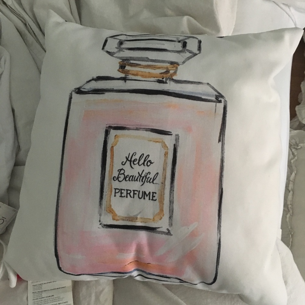 Perfume bottle pillow