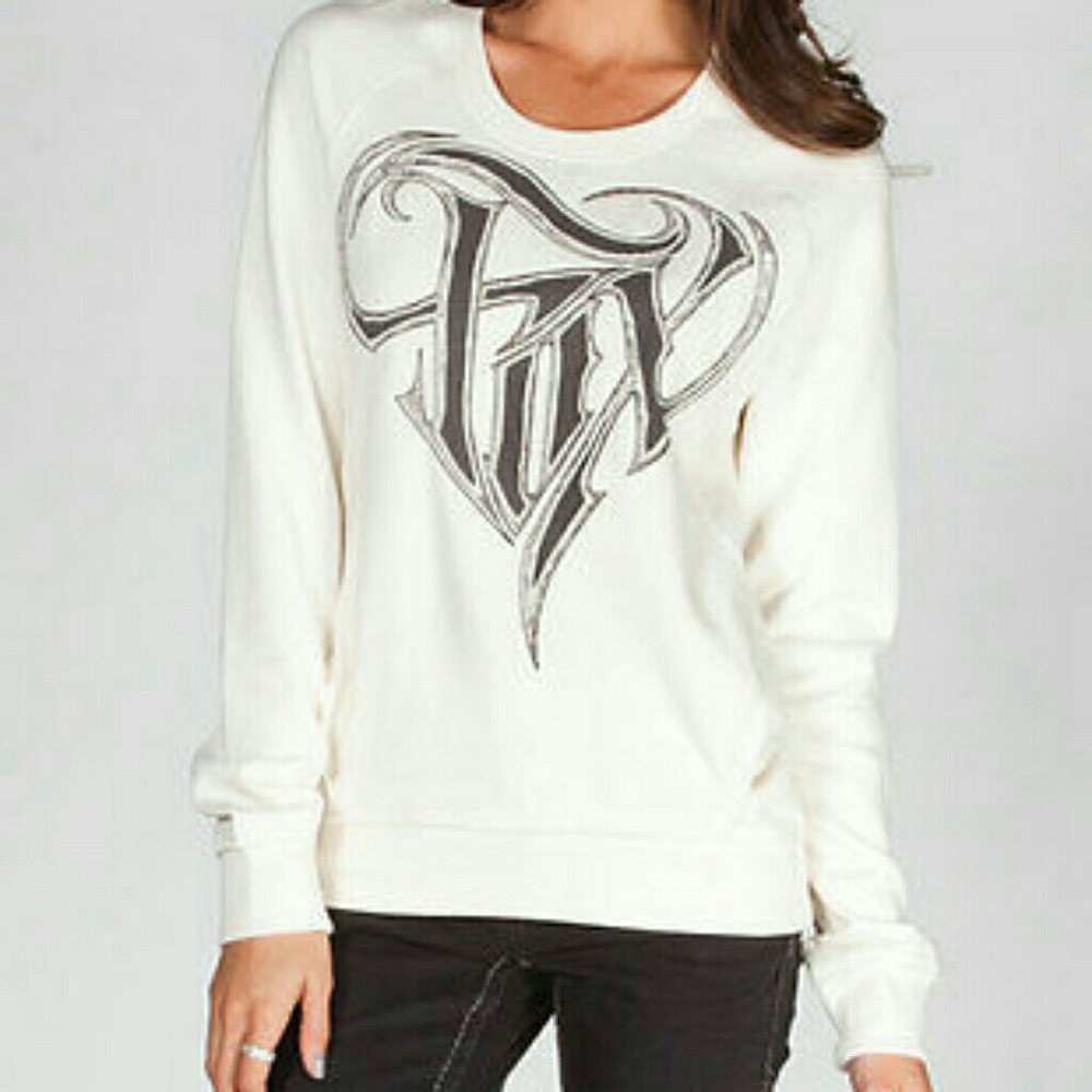NWT Fox fleece crewneck sweater sweatshirt