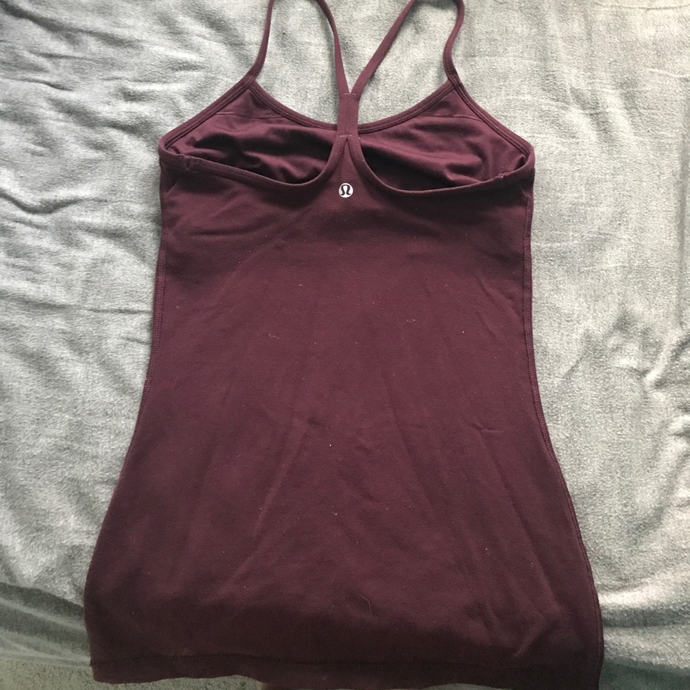 SOLD* Maroon Power Y tank - Picture 2 of 2