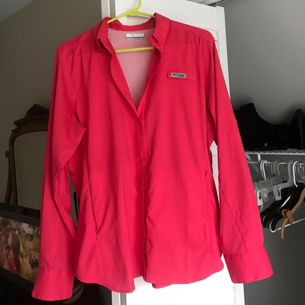 Columbia PFG button down long sleeve